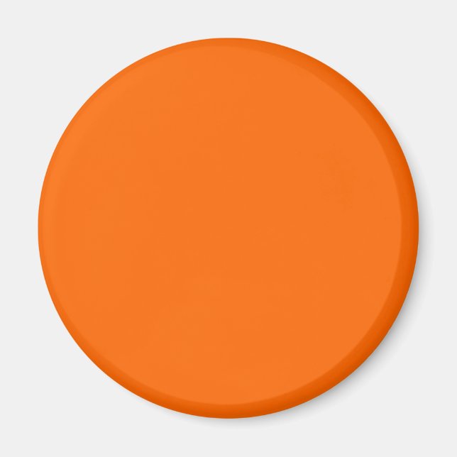 Orange Solid Colour Magnet (Front)