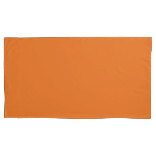 Orange solid colour Pillow Case