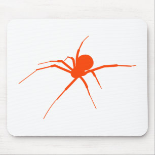 Orange Spider Mouse Mat