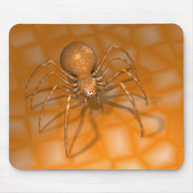 Orange Spider Mouse Mat (Front)