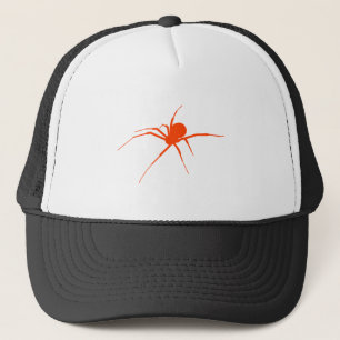 Orange Spider Trucker Hat