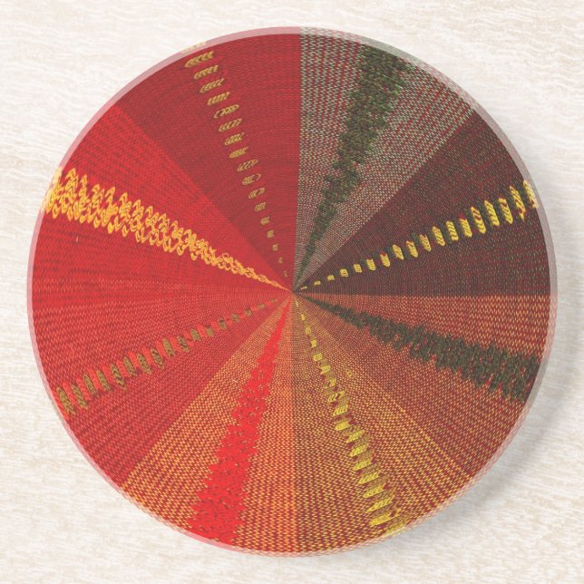 Orange Spiral Vortex Coaster (Front)