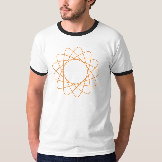 Orange Spirograph T-Shirt (Front)