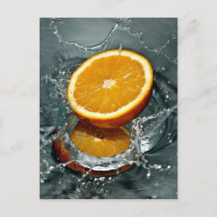 Orange Splash custom postcards