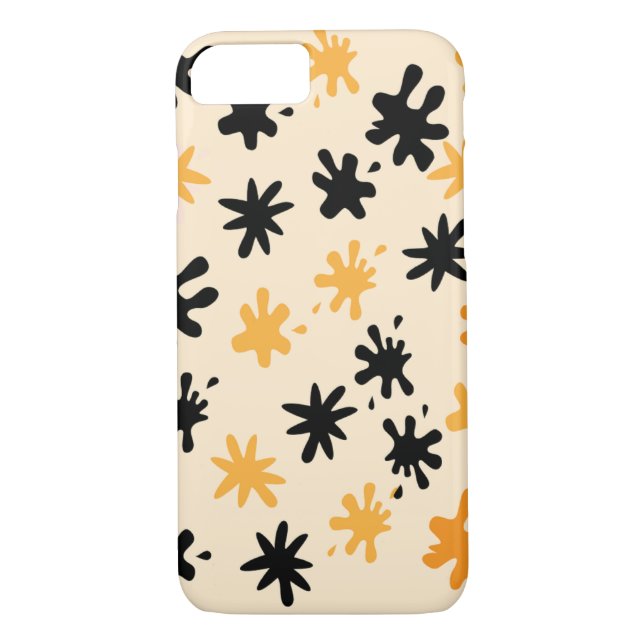 Orange Splat Attack Case-Mate iPhone Case (Back)