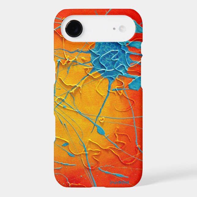 Orange Splattered iPhone 5 Case (Back)