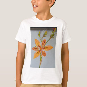 Orange spotted Iris called a Blackberry lily T-Shirt