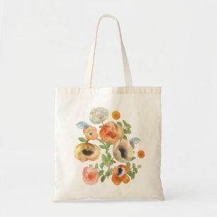 Orange Spring Flowers Bouquet Tote Bag