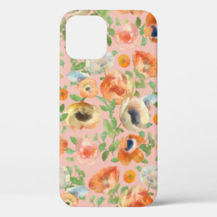 Orange Spring Flowers iPhone 12 Case