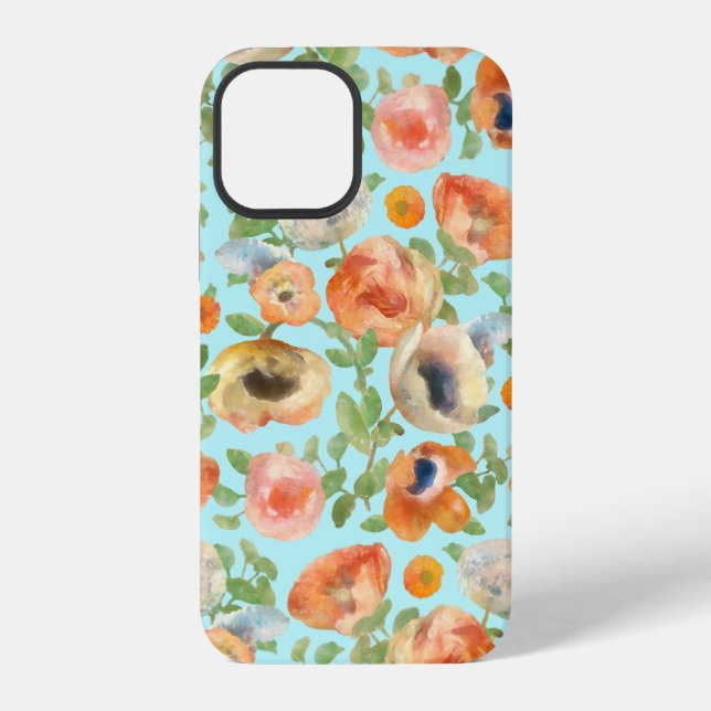 Orange Spring Flowers iPhone Case (Back)
