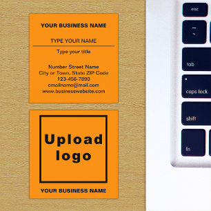 Orange Square Business Card