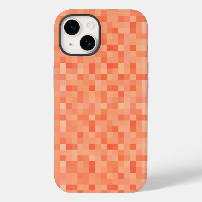 Orange Square Pixels  Case-Mate iPhone Case (Back)