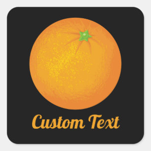 Orange Square Sticker