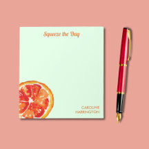 Orange Squeeze the Day Cute Inspirational Citrus