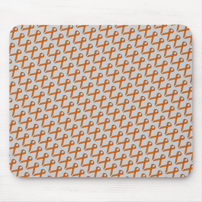 Orange Standard Ribbon by Kenneth Yoncich Mouse Mat (Front)