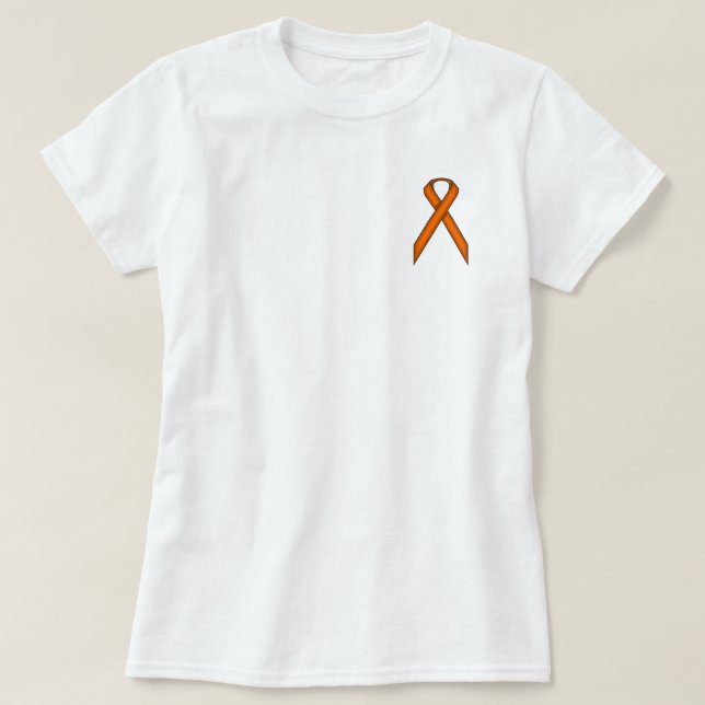 Orange Standard Ribbon T-Shirt (Design Front)