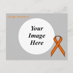 Orange Standard Ribbon Template by Kenneth Yoncich Postcard