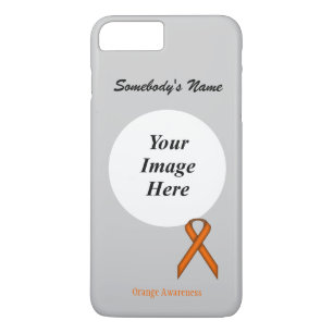 Orange Standard Ribbon Tmpl by Kenneth Yoncich iPhone 8 Plus/7 Plus Case
