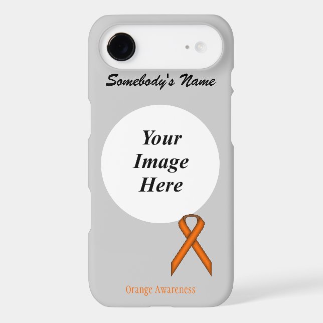 Orange Standard Ribbon Tmpl by Kenneth Yoncich Case-Mate iPhone Case (Back)