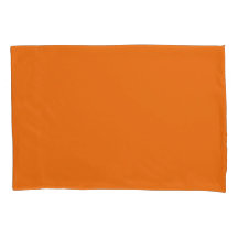 Orange Standard Size Pillow Case Pair