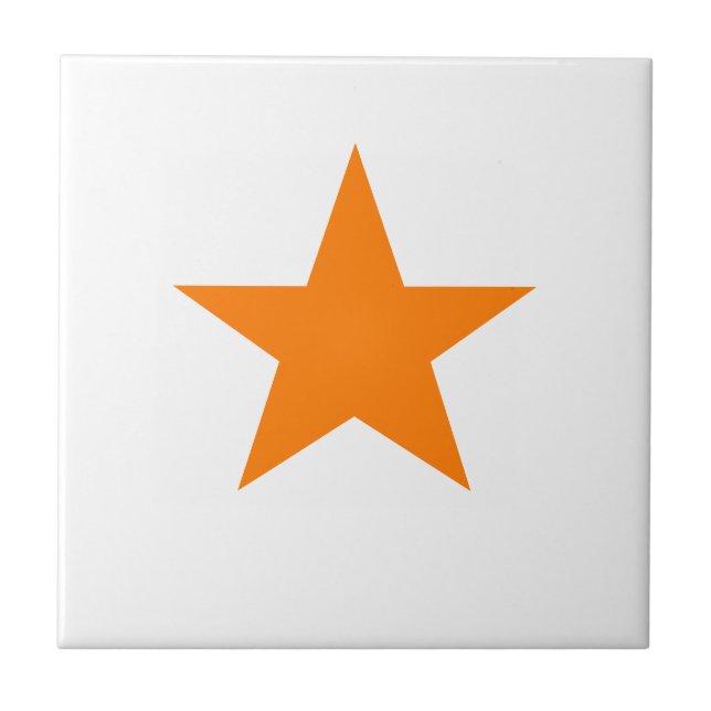 Orange Star Tile (Front)