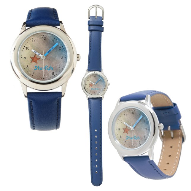 Orange Starfish on Sandy Beach Watch (Creator Uploaded)
