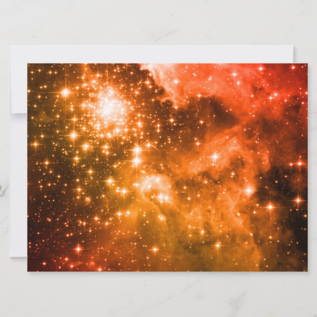 Orange Stars Invitation (Front)