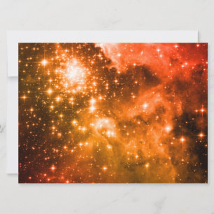 Orange Stars Invitation