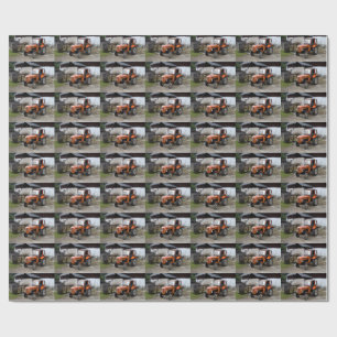 Orange Steyr Tractor KL II Wrapping Paper