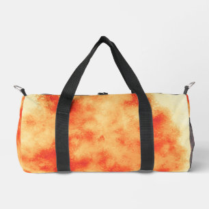 Orange Storm Cloud Effect  Duffle Bag