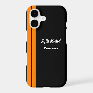 Orange stripe lines black