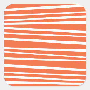 Orange Stripe Sticker