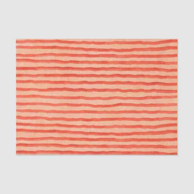 Orange Stripe Tissue Paper (Front)