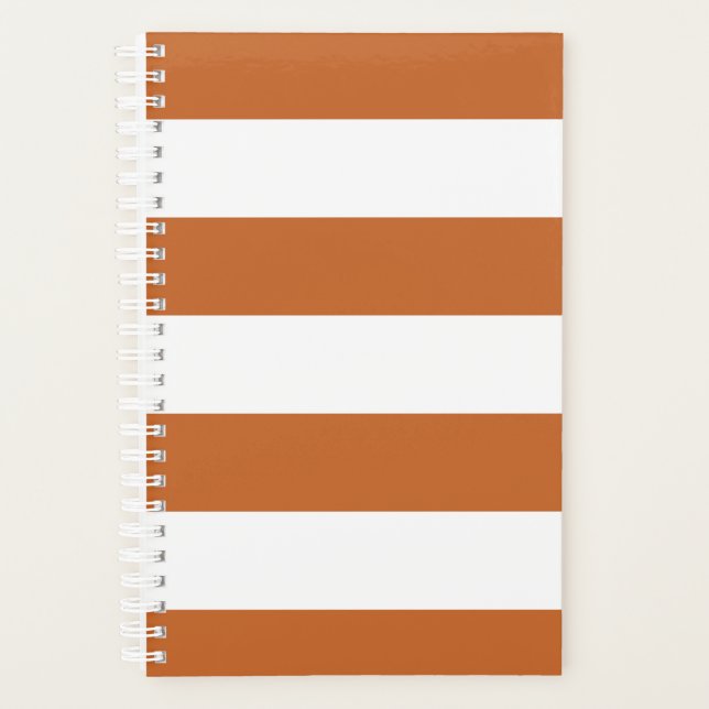 Orange Striped Planner (Front)