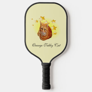 Orange Striped Tabby Cat is a Star Pickleball Paddle