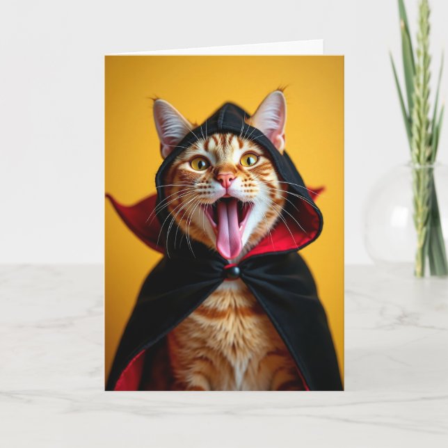 Orange Striped Vampire Roar Card (Front)