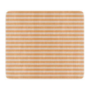 Orange Stripes Cutting Board