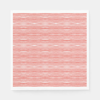Orange stripes, lines  napkin