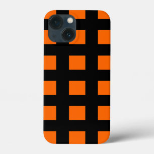 Orange stripes pattern iPhone 13 mini case