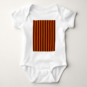 Orange Stripes Retro Style Customise This! Baby Bodysuit