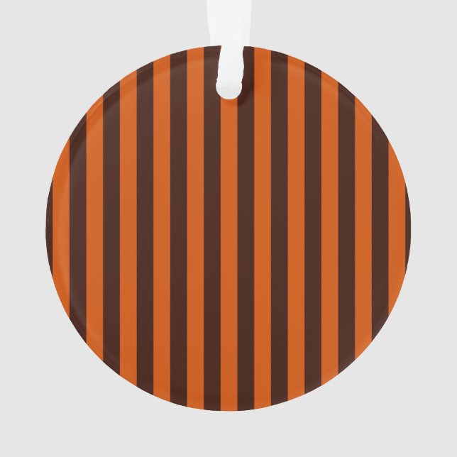 Orange Stripes Retro Style Customise This! Ornament (Back)