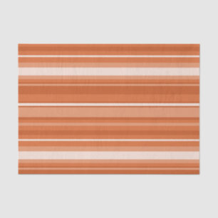Orange stripes tissue paper