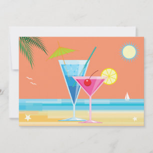 Orange Summer Couple's Shower Invitation