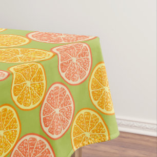 Orange Summer Green Tablecloth