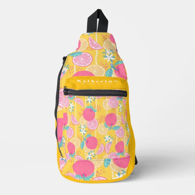Orange Summer Mustard Sling Bag (Front)