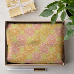 Orange Summer Mustard Tissue Paper