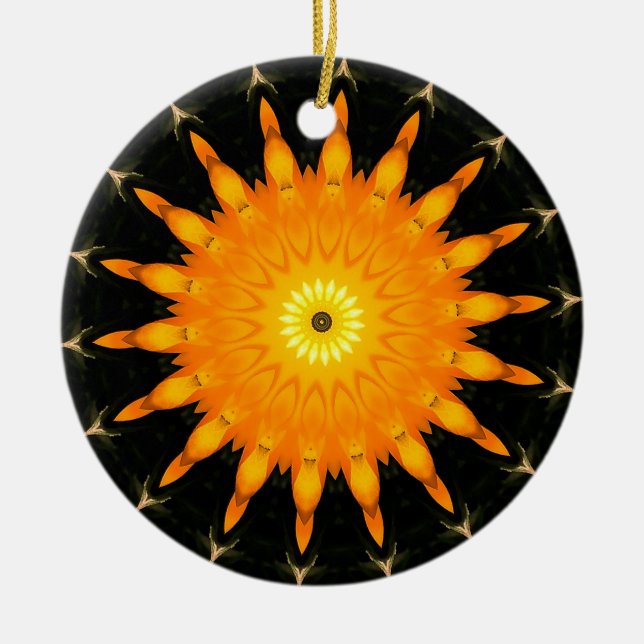 Orange Sun Ornament (Front)