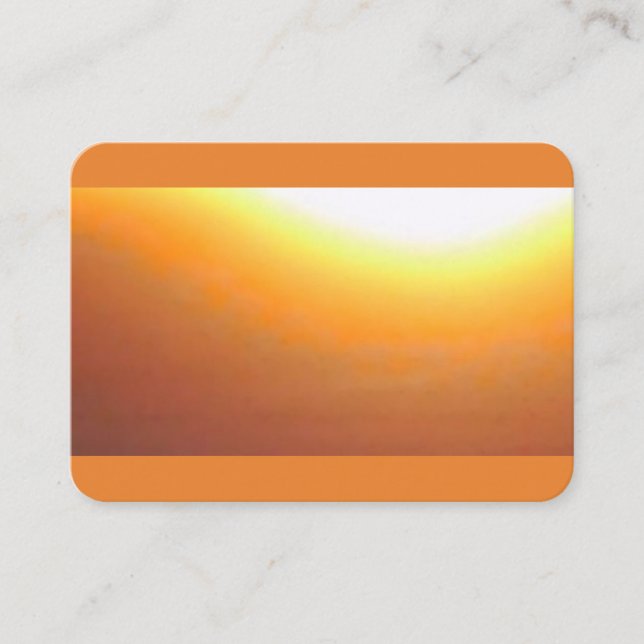 Orange Sunburst Business Card (Front)
