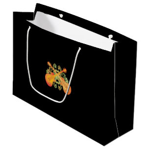 Orange Sunburst Guitars Incredible Budget Large Gift Bag