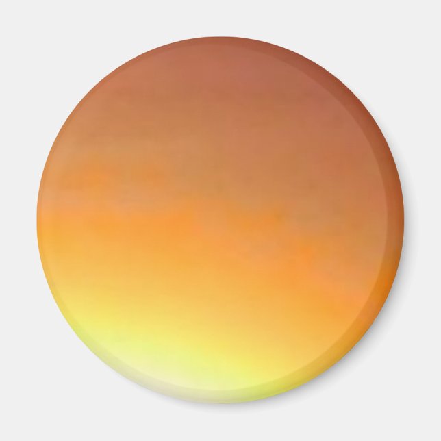 Orange Sunburst Magnet (Front)